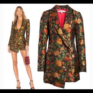 Lovers + friends metallic blazer dress